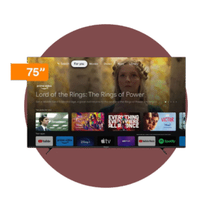 TELEVISOR 75 INDURAMA QLED 4K GOOGLE TV