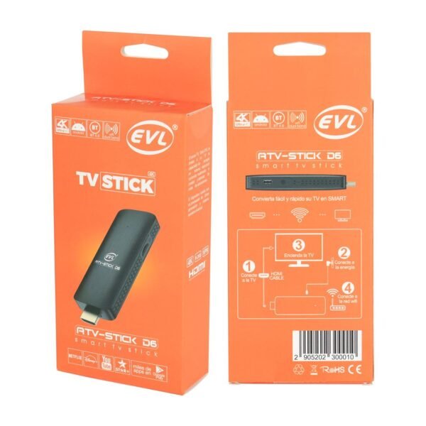 TV BOX ANDROID STICK KODI/NETFLIX/BT/4K 2G/16G - Image 5