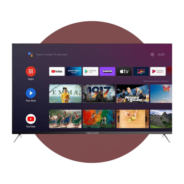 Smart tv Diggio 75” 4k UHD LED Android Google TV