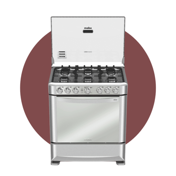 COCINA MABE 6 QUEMADORES INOX 76CM