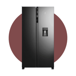 NEVERA ELECTROLUX SIDE BY SIDE C/DISP NEGRA 518LT