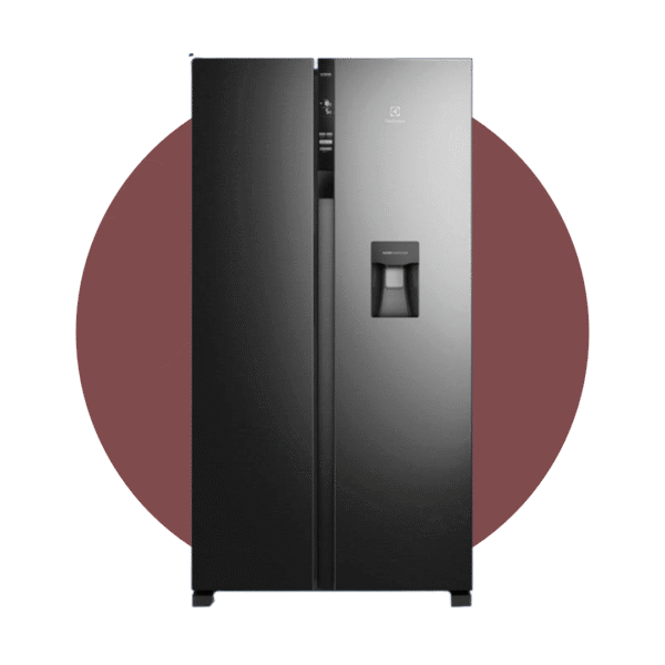NEVERA ELECTROLUX SIDE BY SIDE C/DISP NEGRA 518LT
