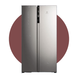 NEVERA ELECTROLUX SIDE BY SIDE 532L SILVER INVERTER NO FROST