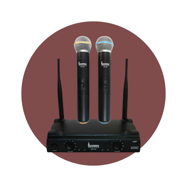 MICRÓFONO ENGLAND SOUND ES-58 INALÁMBRICO DUAL