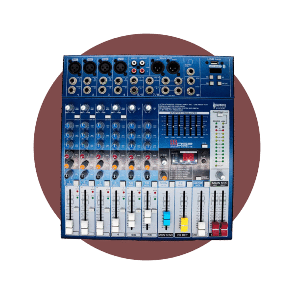CONSOLA ENGLAND SOUND DE 8 CANALES ANÁLOGAS