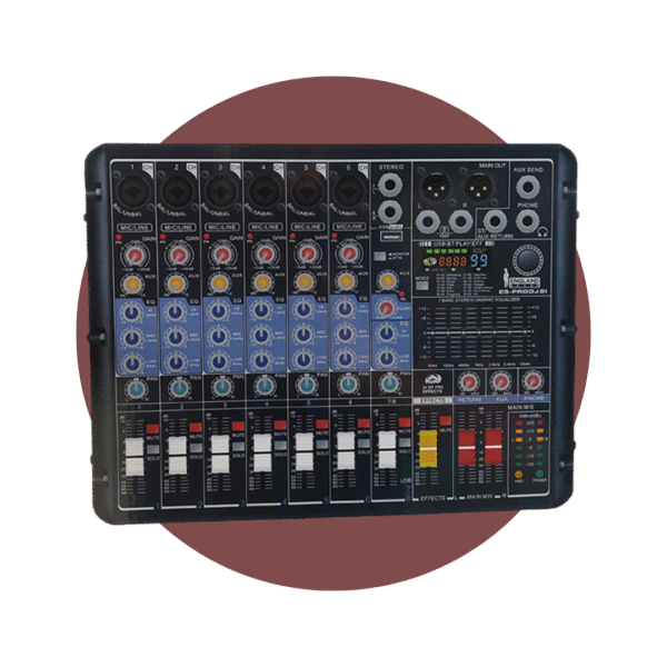 CONSOLA ENGLAND SOUND DE 8 CANALES ANALOGAS
