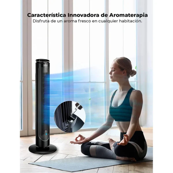 VENTILADOR DE TORRE MIDEA 5 VELOCIDADES NEGRO - Image 4