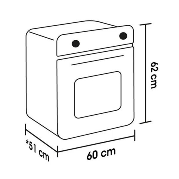 Horno empotrable a gas Haceb 60 cm grill eléctrico cocción envolvente - Image 3