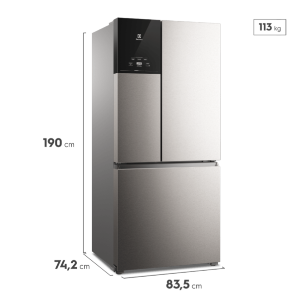 Refrigerador No Frost French Door Electrolux Inverter + Inteligencia Artificial 587 Litros - Image 2