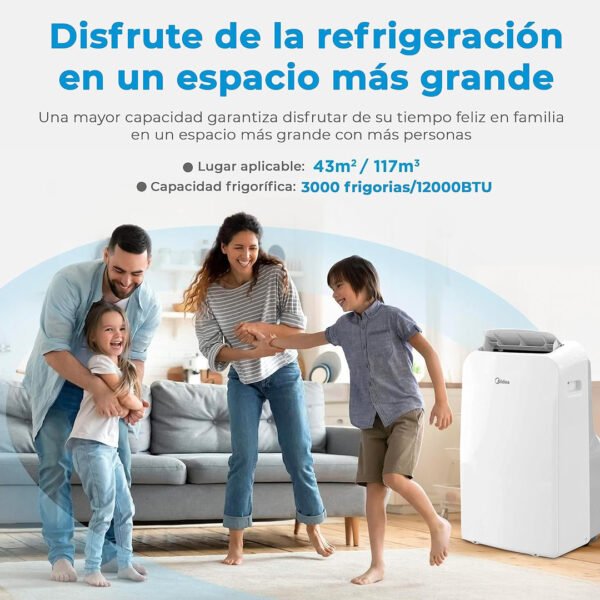 AIRE ACONDICIONADO PORTATIL MIDEA 12K/BTU - Image 3