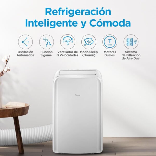 AIRE ACONDICIONADO PORTATIL MIDEA 12K/BTU - Image 4