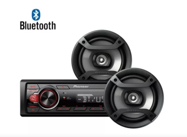 RADIO PARA CARRO PIONEER CON PARLANTES 16CM - Image 2