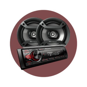RADIO PARA CARRO PIONEER CON PARLANTES 16CM