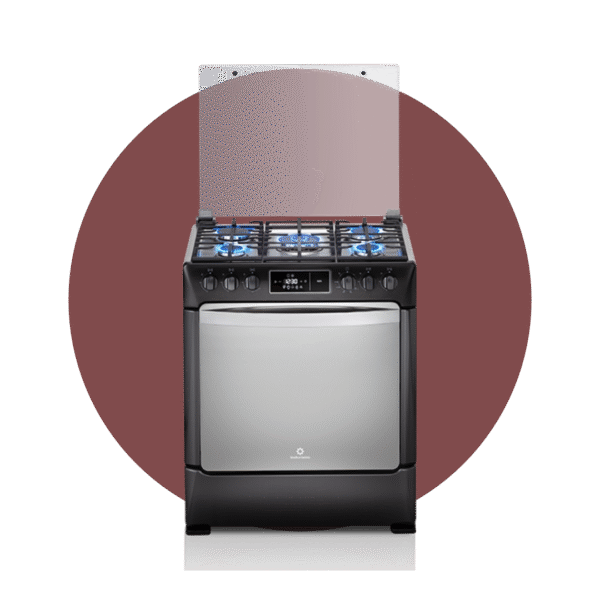 COCINA SMART NIZA 5 QUEMADORES NEGRA 30"