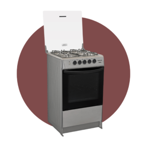 COCINA ECOLINE NOELIA SILVER 21" 4 QUEMADORES