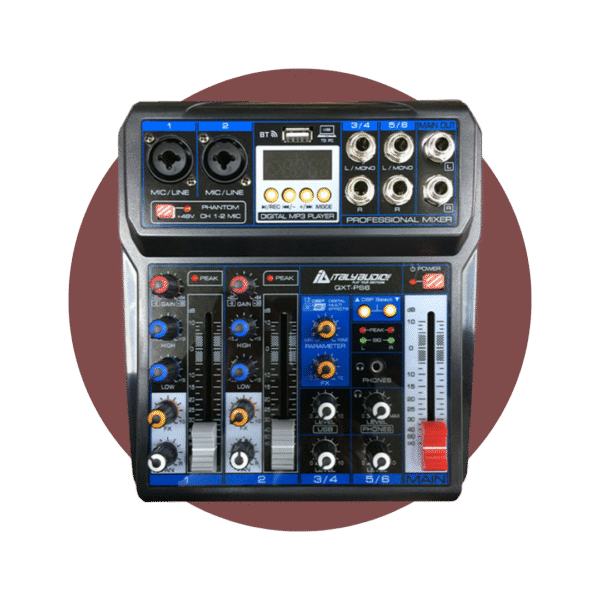 CONSOLA MIXER ITALY AUDIO 6 CANALES