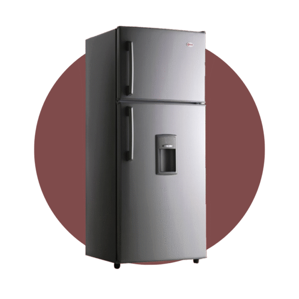 Refrigeradora RG13NF STEEL GLOBAL 260 litros top freezer acero inoxidable múltiple flujo de aire ™
