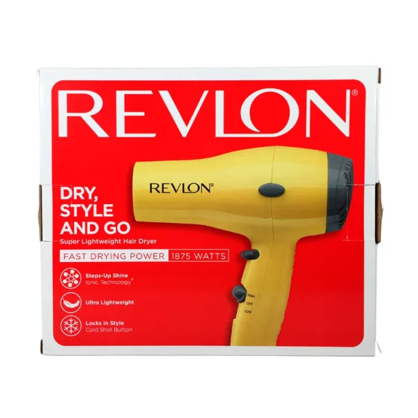 SECADOR REVLON 1875W COMPACT STYLER COLOR AMARILLO - Image 2