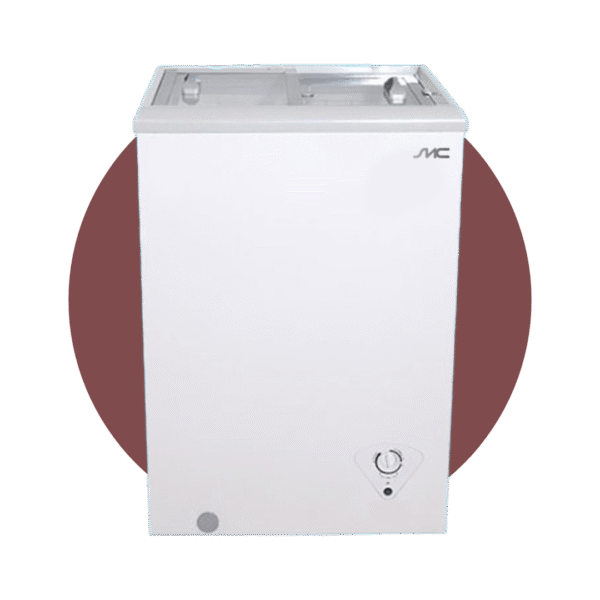CONGELADOR SMC PUERTAS SUPERIOR TRANSPARENTES 100 LT