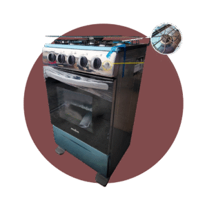 COCINA MABE 4 QUEMADORES 20" INOX