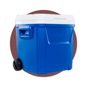 HIELERA PLÁSTICA 60QT/56LTS CON RUEDA