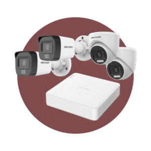 KIT DE SEGURIDAD HIKVISION 4CH 4CAM 2TERA DISCO 1080/P CON AUDIO