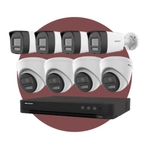 KIT DE SEGURIDAD HIKVISION 8CH 8CAM 2TERA 1080P C/ AUDIO Y MICROFONO