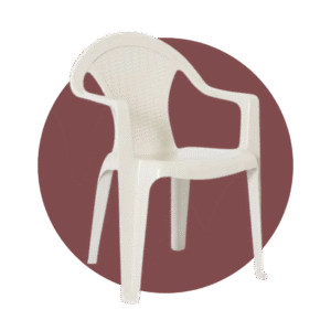 SILLA RATAN CON BRAZOS GLAMOUR BEIGE