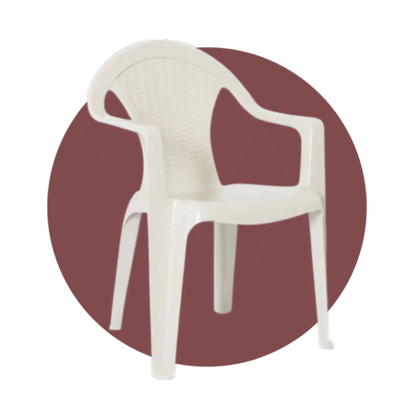 SILLA RATAN CON BRAZOS GLAMOUR BEIGE