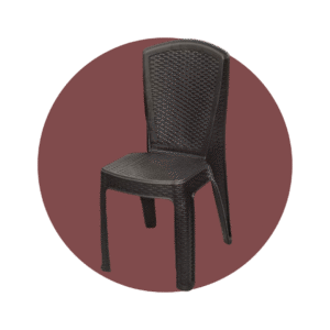 SILLA RATAN LUX SIN BRAZOS CAFE