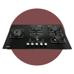 ENCIMERA RCA 5 QUEMADORES VIDRIO TEMPLADO