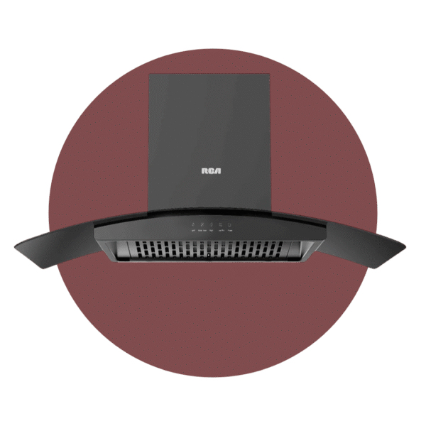 CAMPANA RCA NEGRA TIPO PENINSULA 90CM