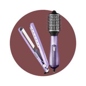 Combo Cepillo Secador 2.5″ y Plancha Iónica 1¼» BaBylissPRO