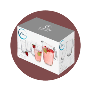SET JARRA CON VASOS 7 PIEZAS