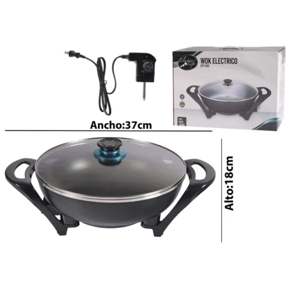 SARTEN ELECTRICO WOK 5 LTS E-LIFE - Image 2