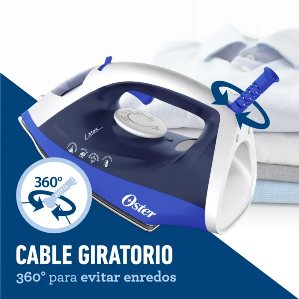 PLANCHA VAPOR OSTER 1250W AZUL ANTI-ADHERENTE - Image 3