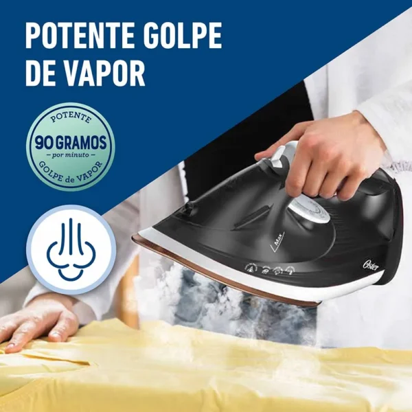 PLANCHA OSTER VAPOR CON SUELA DE CERAMICA 1500W - Image 4