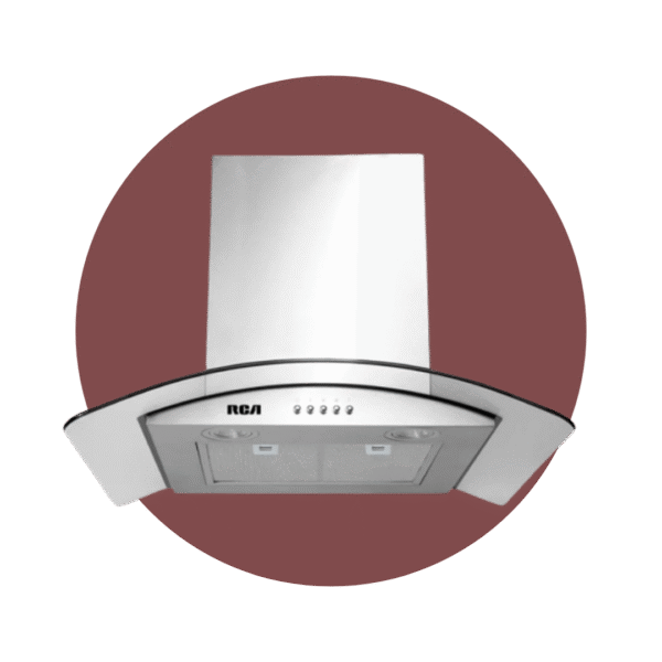 CAMPANA EXTRACTORA RCA 90CM TIPO PENÍNSULA
