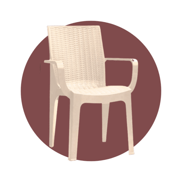 SILLA RATAN CORSA PICA CON BRAZOS BEIGE