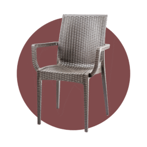 SILLA RATAN KANTATI C/BRAZO CAFE