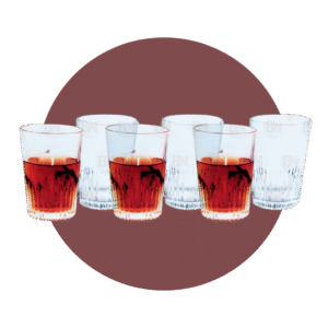 SET DE VASOS CASPIAN 6 PIEZAS 255ML