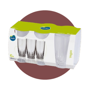 VASOS VEGAS 6 PIEZAS, 11OZ