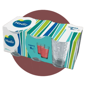 VASOS LAGUNA 6 PIEZAS, 9 OZ