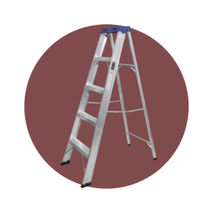 ESCALERA DE ALUMINIO TIPO TIJERA 5 PELDAÑOS