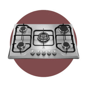 ENCIMERA EMPOTRABLE ELECTROLUX 5 QUEMADORES INOX