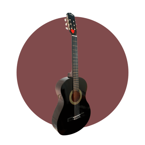 GUITARRA CLASICA NEGRA OMEGA 40"