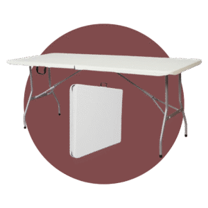 MESA PLEGABLE BLANCA HY-Z180A 180CM*75CM