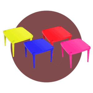 MESA PIKA PEQUE COLORES