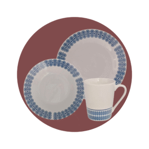 VAJILLA PORCELANA X12PZS REDONDA
