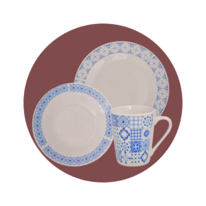VAJILLA PORCELANA X12PZS REDONDA